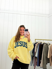 Yellow Jesus & God Is Good Mockneck