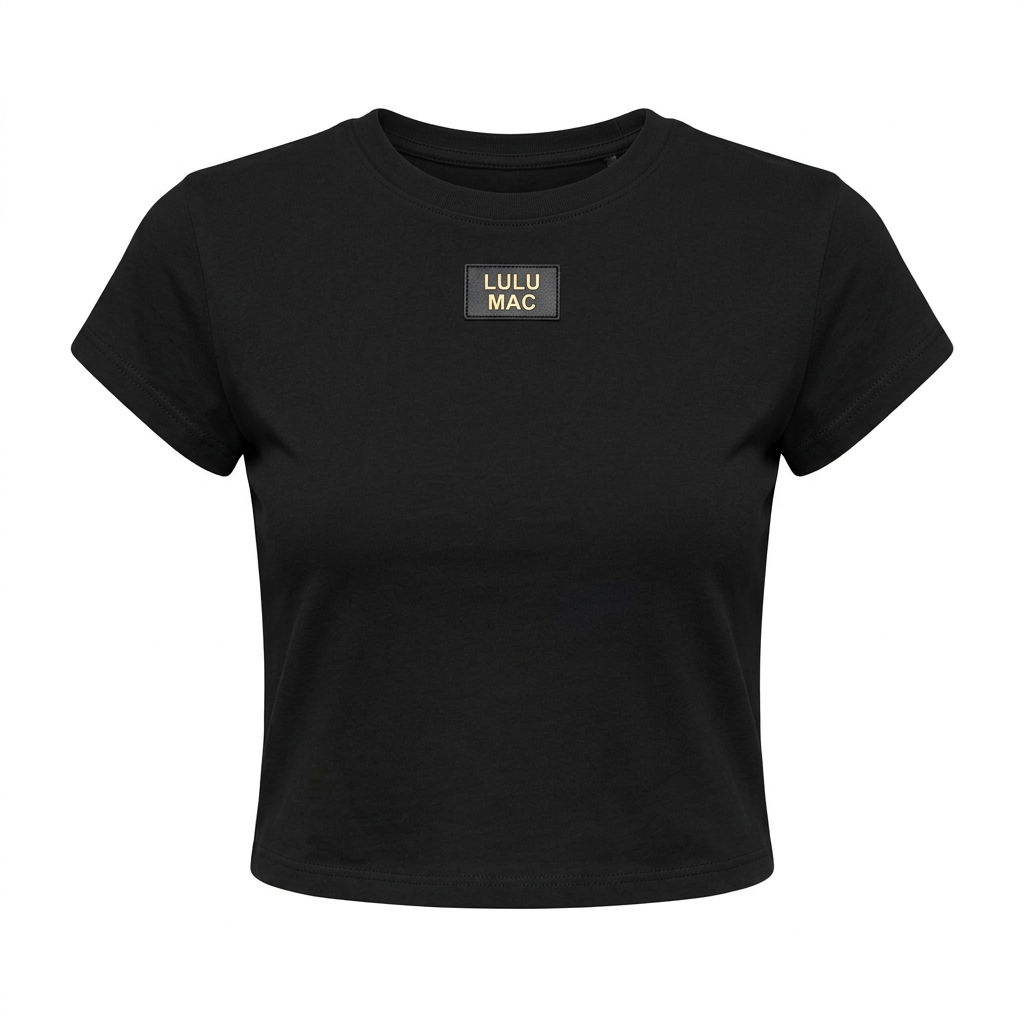 AI-assisted FASHN garment-only white-background product photo of Black Baby Doll Top Lulu Mac; approved September 24, 2026.