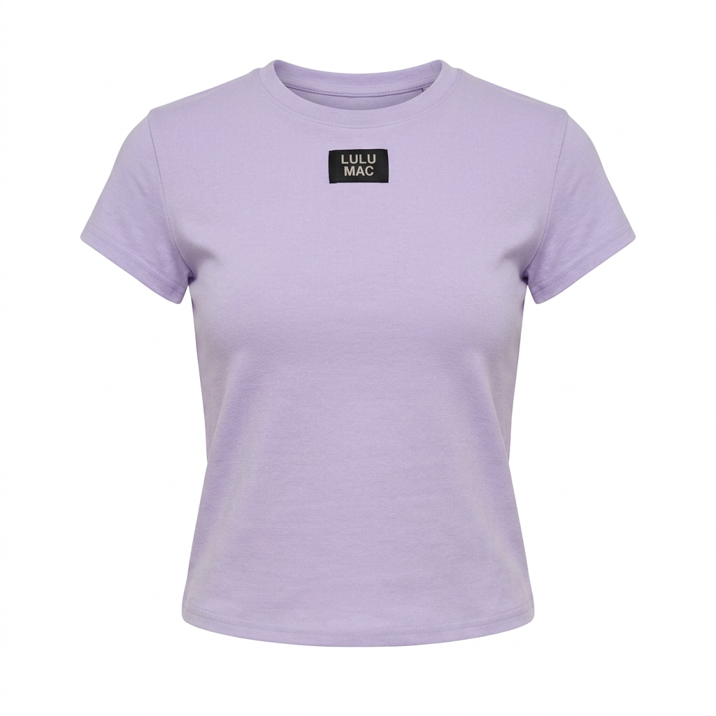 AI-assisted FASHN garment-only white-background product photo of Purple Baby Doll Top Lulu Mac; approved September 24, 2026.