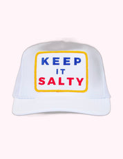 Ninety Nine Boutique super-pale pink accessory product photo: White Keep It Salty Hat (October 2, 2026)