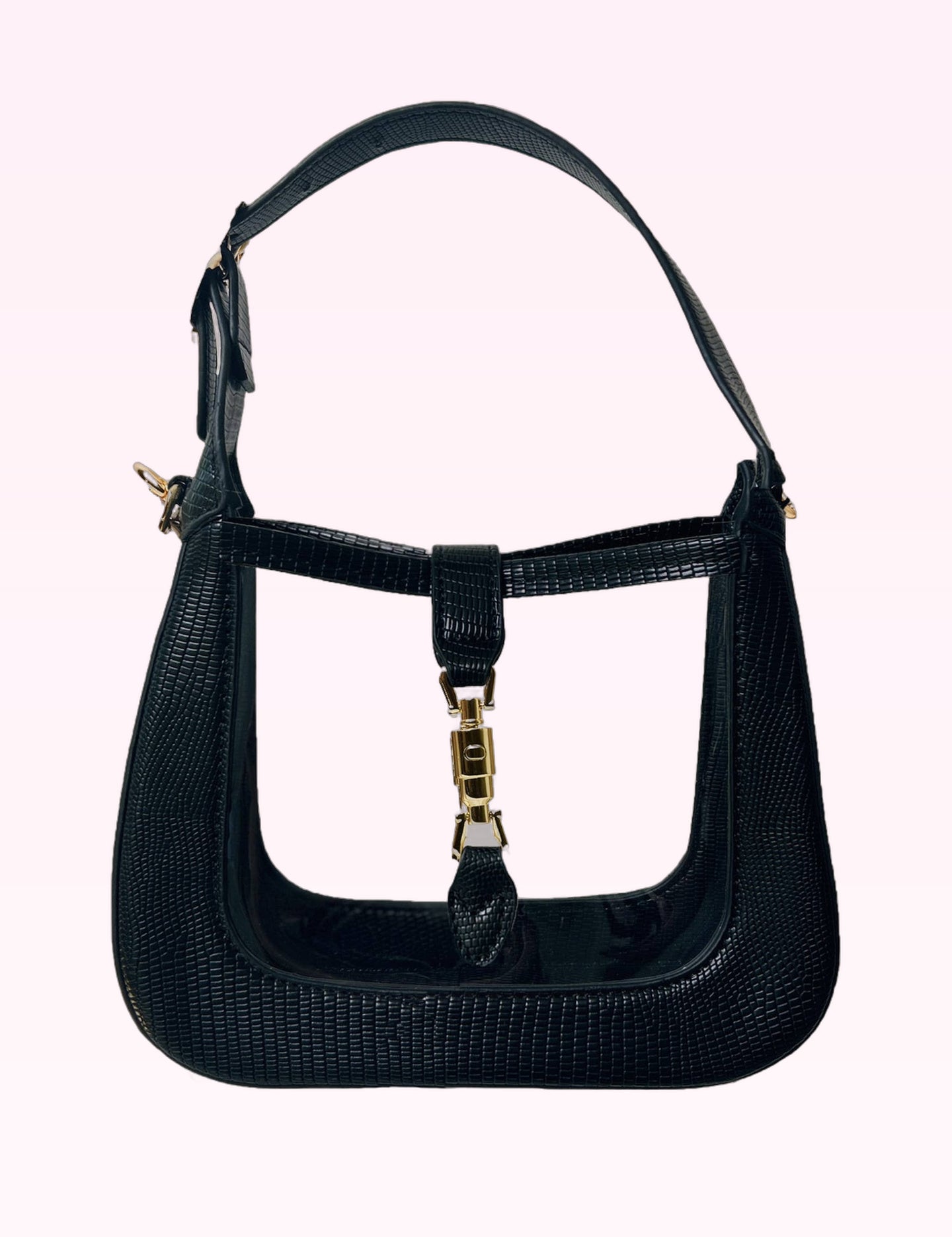 Ninety Nine Boutique super-pale pink accessory product photo: The Paige in Black (October 1, 2026)