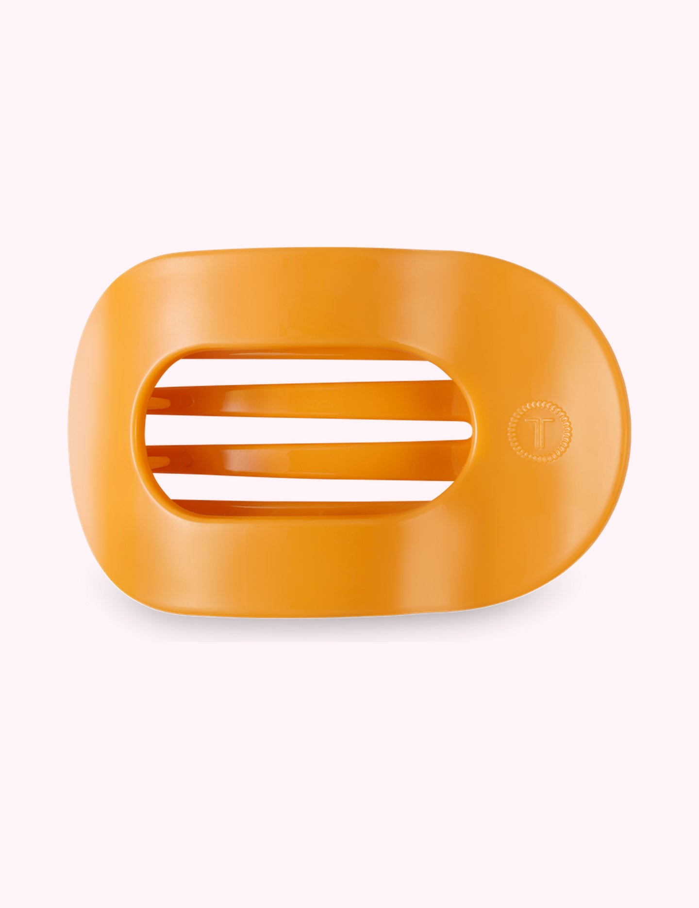 Ninety Nine Boutique super-pale pink accessory product photo: Flat Round Hair Clip | Medium | Mango It! (October 2, 2026)