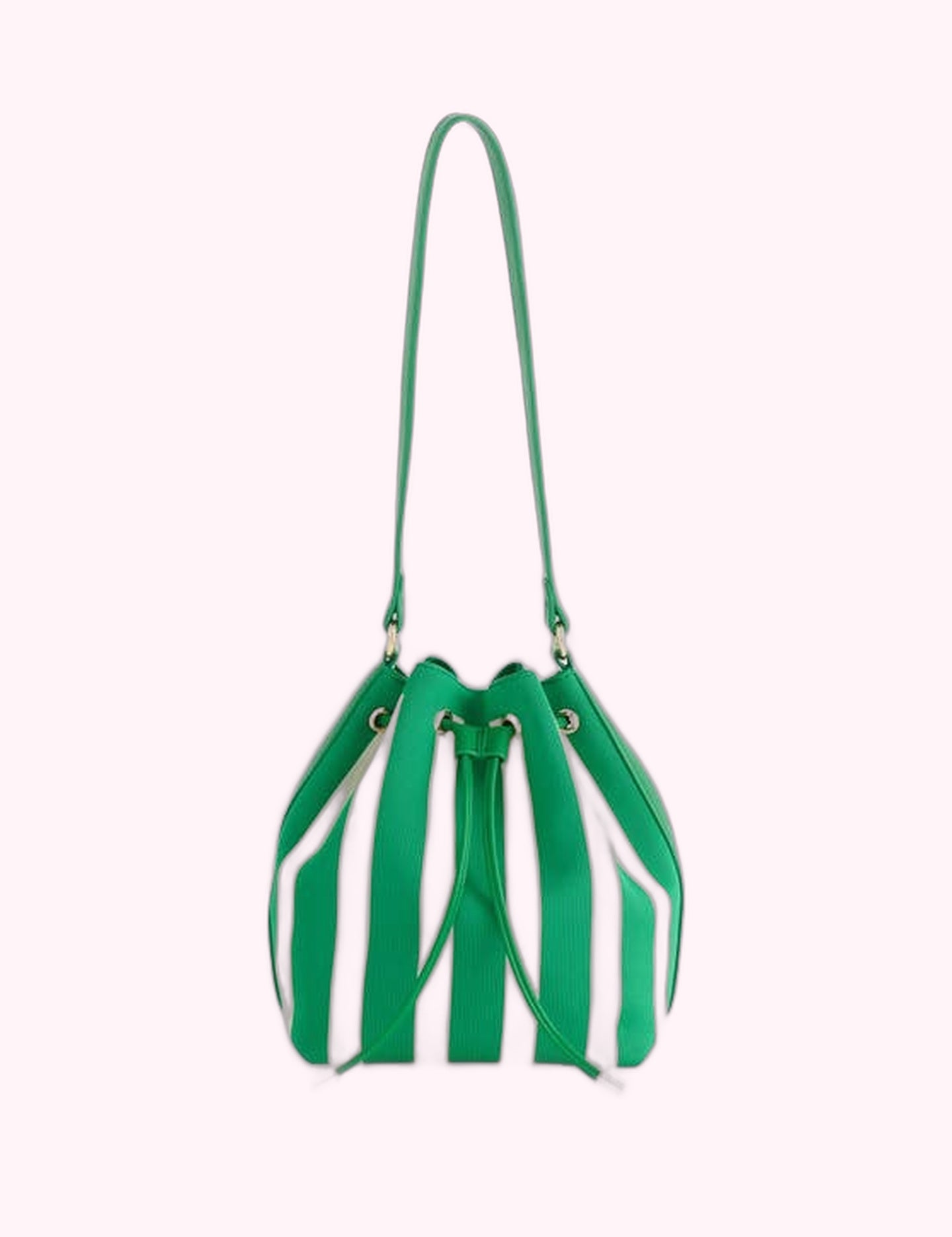 Ninety Nine Boutique super-pale pink accessory product photo: ISLA BUCKET BAG: GREEN (October 2, 2026)
