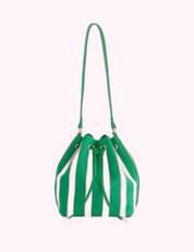Ninety Nine Boutique super-pale pink accessory product photo: ISLA BUCKET BAG: GREEN (October 2, 2026)