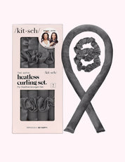 Ninety Nine Boutique super-pale pink accessory product photo: Charcoal Satin Heatless Curling Set (October 2, 2026)