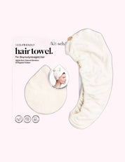 Ninety Nine Boutique super-pale pink accessory product photo: Ivory Quick Dry Hair Towel (October 2, 2026)