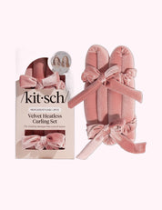 Ninety Nine Boutique super-pale pink accessory product photo: Terracotta Velvet Heatless Curling Set (October 2, 2026)