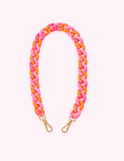 Ninety Nine Boutique super-pale pink accessory product photo: Pink & Orange Crossbody Phone Chain (October 1, 2026)