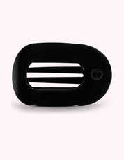 Ninety Nine Boutique super-pale pink accessory product photo: Flat Round Hair Clip | Medium | Jet Black (October 2, 2026)