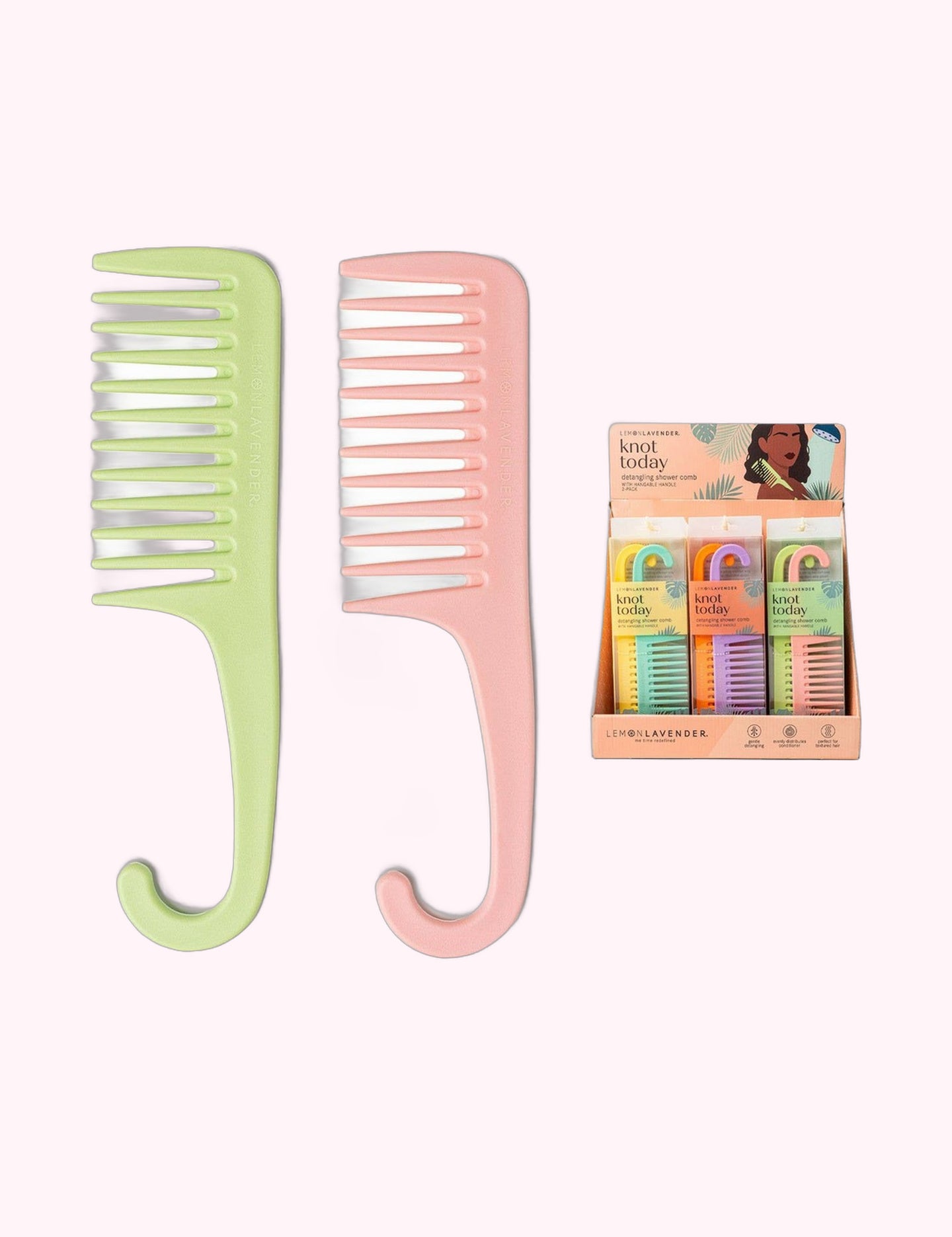 Ninety Nine Boutique super-pale pink accessory product photo: Detangling Shower Comb (October 2, 2026)