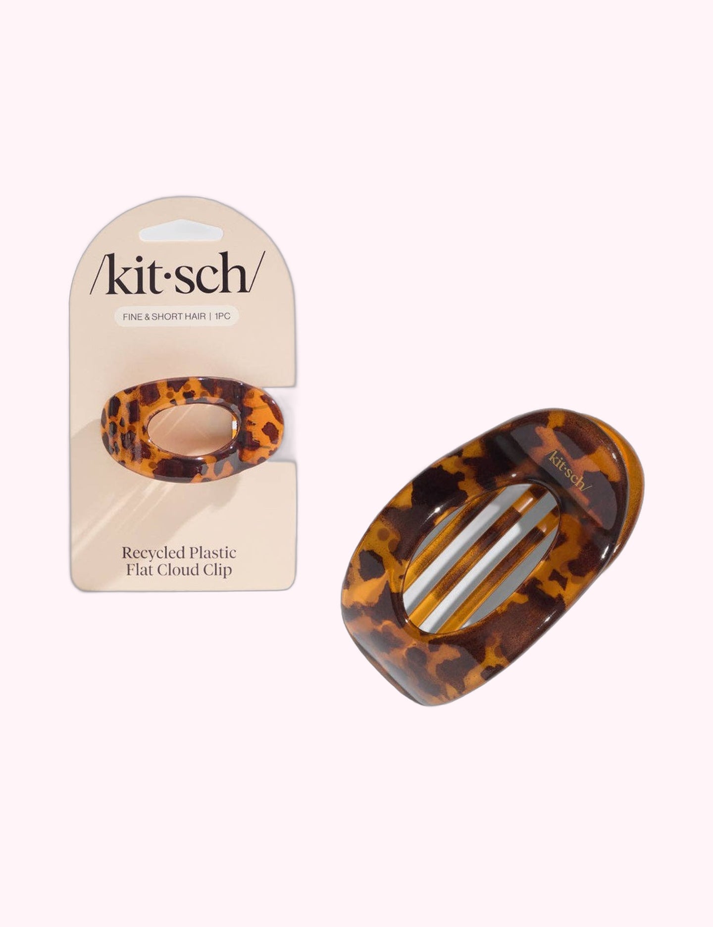 Ninety Nine Boutique super-pale pink accessory product photo: Recycled Plastic Small Flat Cloud Clip - Tort (October 2, 2026)