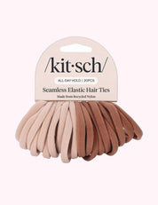 Ninety Nine Boutique super-pale pink accessory product photo: Eco-Friendly Nylon Elastics 20pc set - Blush (October 2, 2026)