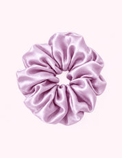 Ninety Nine Boutique super-pale pink accessory product photo: Lavender Jumbo Sleep Silk Scrunchie (October 1, 2026)