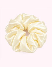 Ninety Nine Boutique super-pale pink accessory product photo: Cream Jumbo Sleep Silk Scrunchie (October 1, 2026)