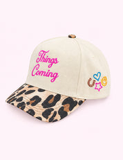 Ninety Nine Boutique super-pale pink accessory product photo: Good Things Are Coming Leopard Hat (October 1, 2026)