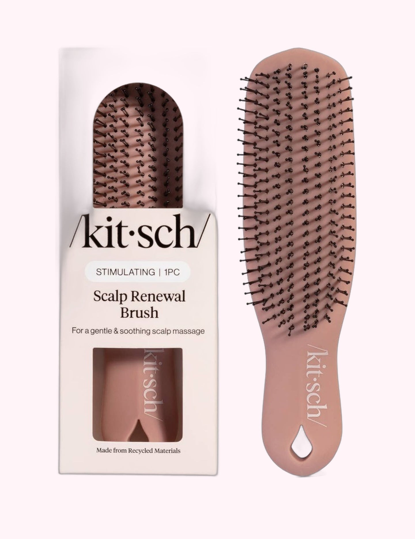Ninety Nine Boutique super-pale pink accessory product photo: Scalp Renewal Brush in Terracotta (October 2, 2026)