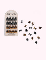 Ninety Nine Boutique super-pale pink accessory product photo: Black & Tort Micro Cloud Clip 16pc Set (October 2, 2026)