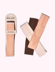 Ninety Nine Boutique super-pale pink accessory product photo: Recycled Fabric Active Headbands 3pc Set- Rosewood (October 2, 2026)