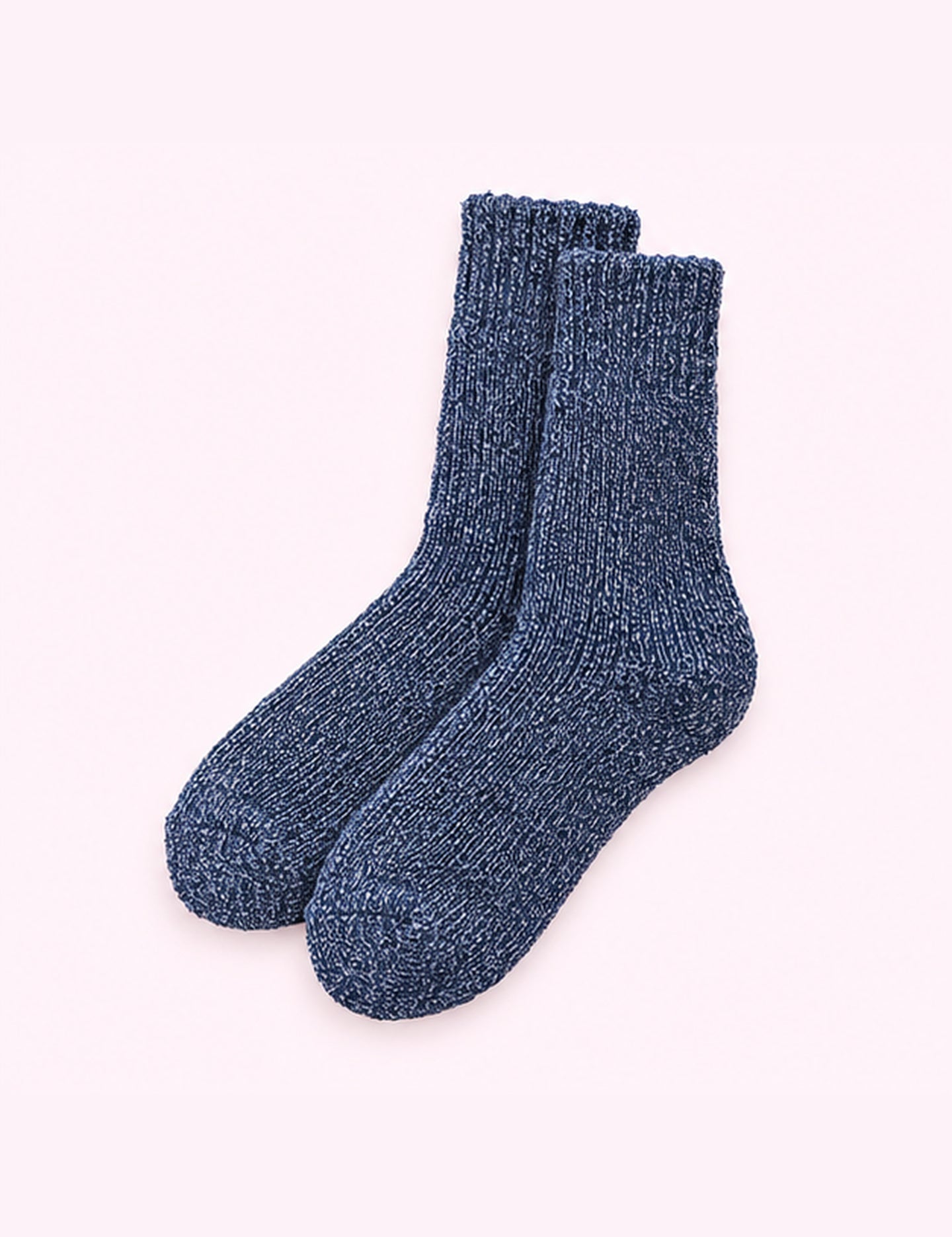 Ninety Nine Boutique super-pale pink accessory product photo: Navy Vintage Thick Socks (October 1, 2026)