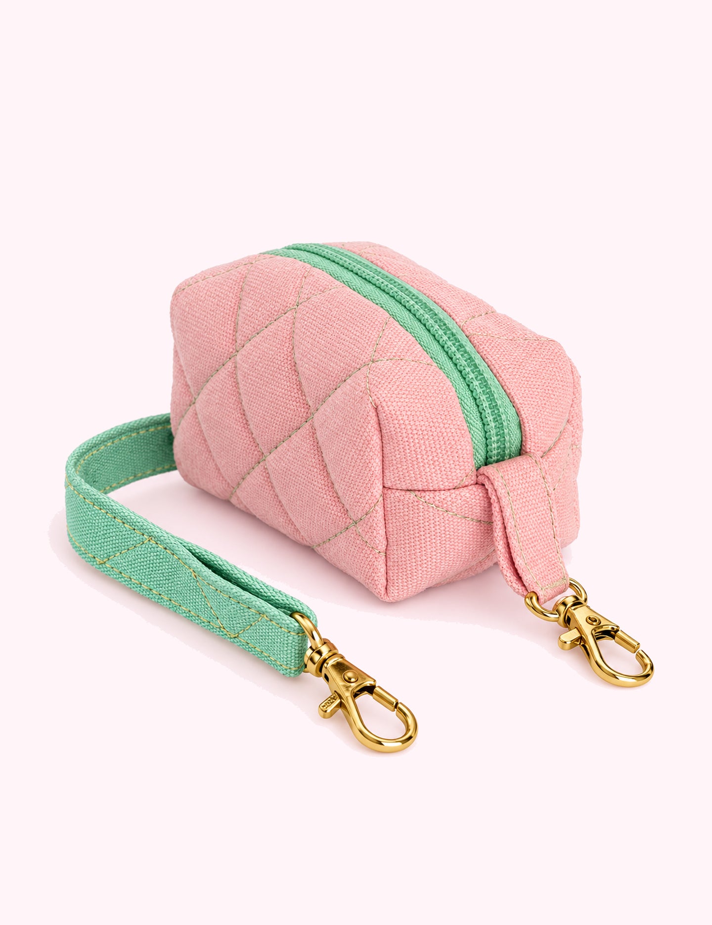 Ninety Nine Boutique super-pale pink accessory product photo: Mini Quiled Dog Bag (October 2, 2026)