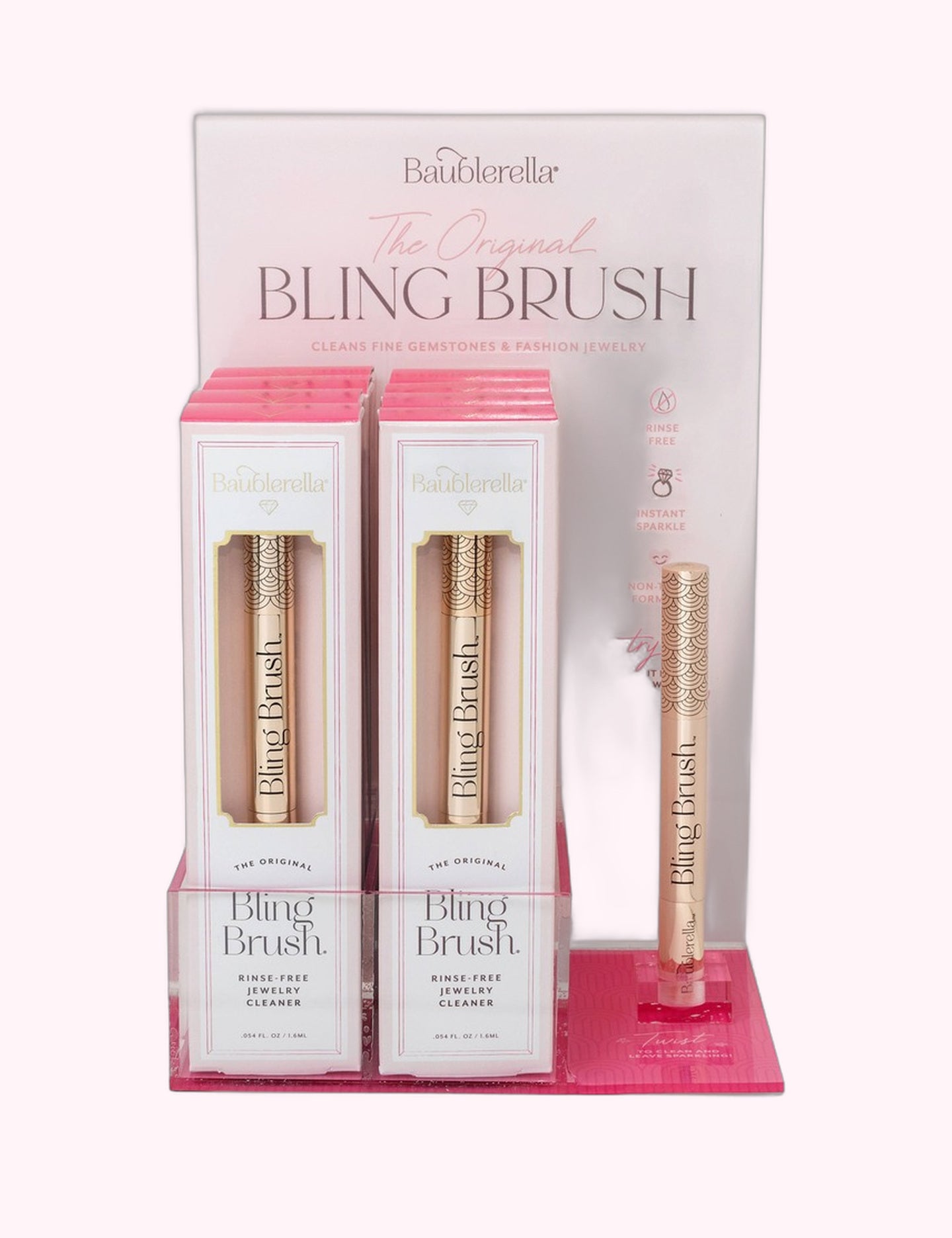 Ninety Nine Boutique super-pale pink accessory product photo: Bling Brush Jewelry Cleaner Pen (October 2, 2026)