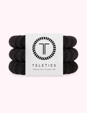 Ninety Nine Boutique super-pale pink accessory product photo: Nylon Hair Ties | Large | Jet Black (October 2, 2026)