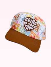Ninety Nine Boutique super-pale pink accessory product photo: Going Places Trucker Hat (October 1, 2026)