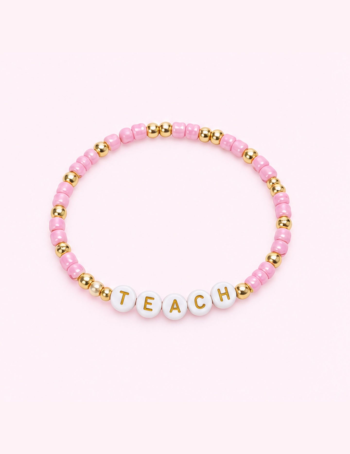 Ninety Nine Boutique super-pale pink accessory product photo: Teach Bracelet (October 1, 2026)