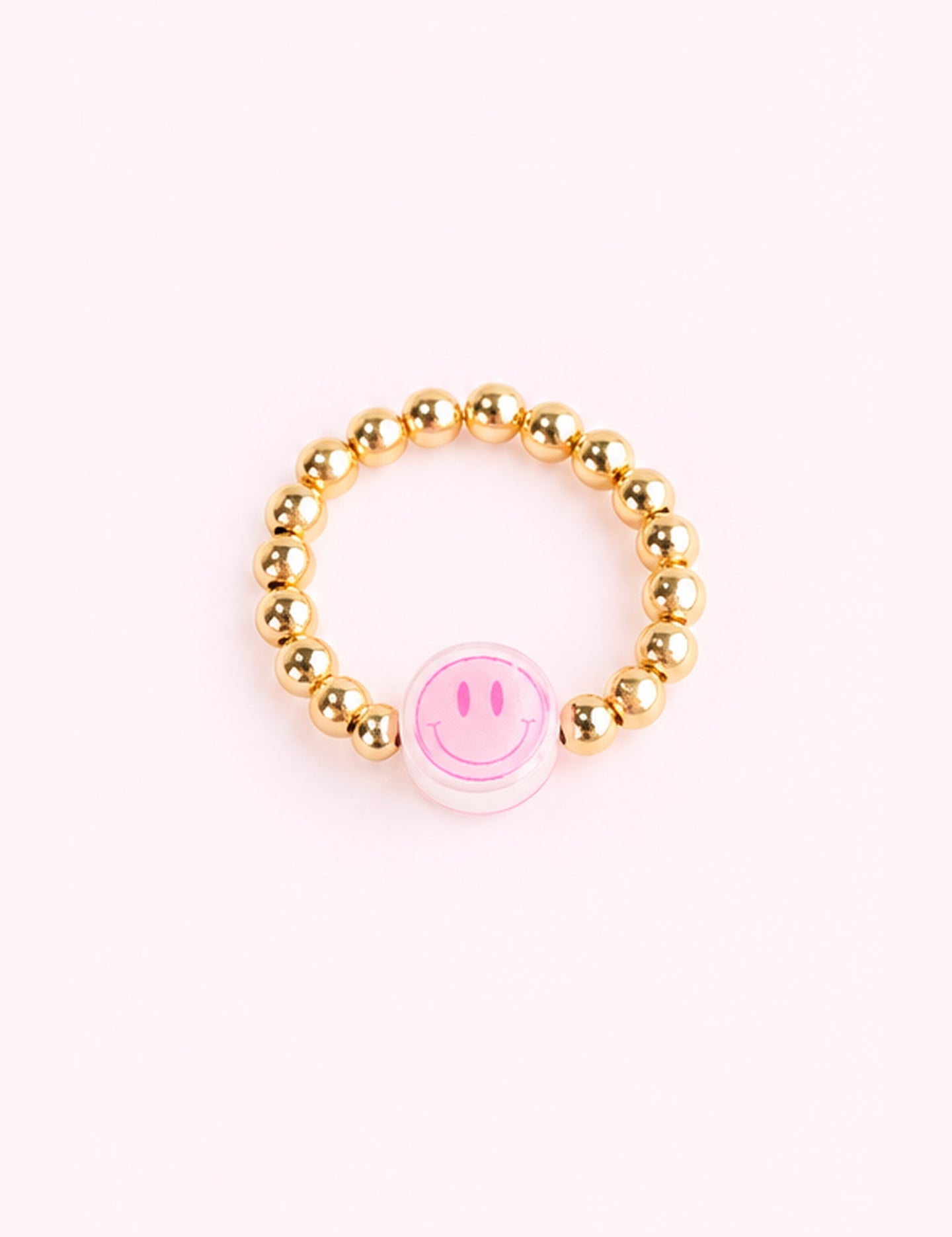 Ninety Nine Boutique super-pale pink accessory product photo: Smiley BB Bead Ring (October 1, 2026)