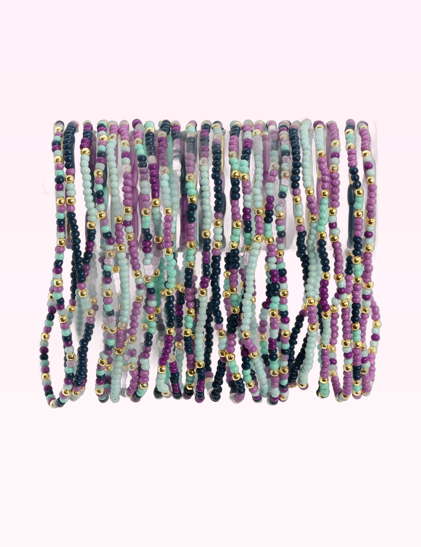 Ninety Nine Boutique super-pale pink accessory product photo: Assorted 2mm Stretch Seed Bead Bracelets (October 1, 2026)