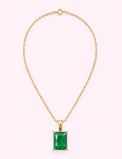 Ninety Nine Boutique super-pale pink accessory product photo: Emerald Glass 18K Stainless Steel Necklace (October 1, 2026)