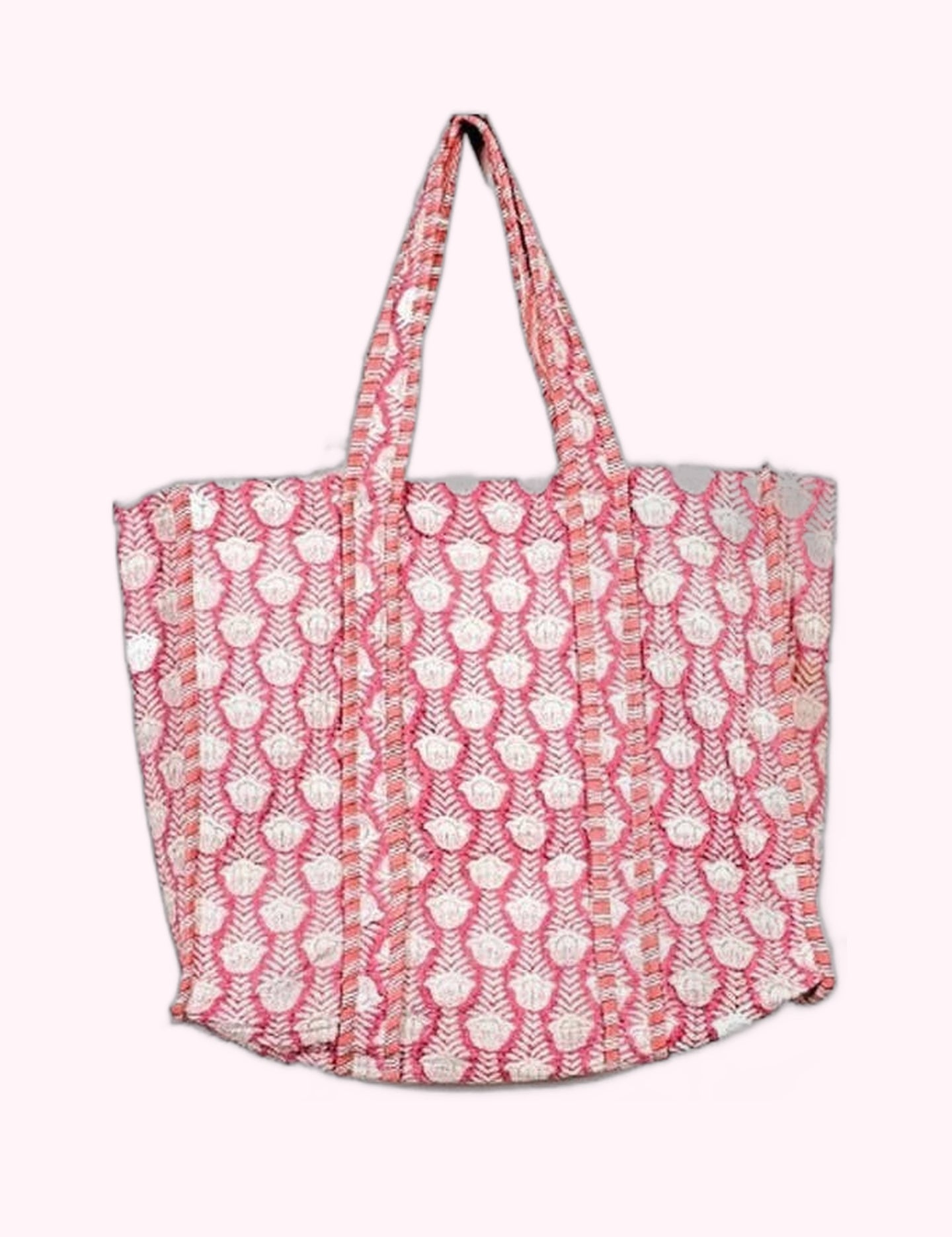 Ninety Nine Boutique super-pale pink accessory product photo: Pink Floral Tote Bag (October 2, 2026)