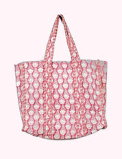 Ninety Nine Boutique super-pale pink accessory product photo: Pink Floral Tote Bag (October 2, 2026)