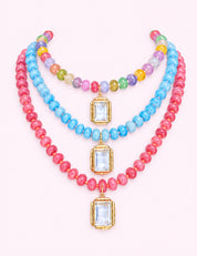 Ninety Nine Boutique super-pale pink accessory product photo: Candy Beaded Necklace (October 1, 2026)