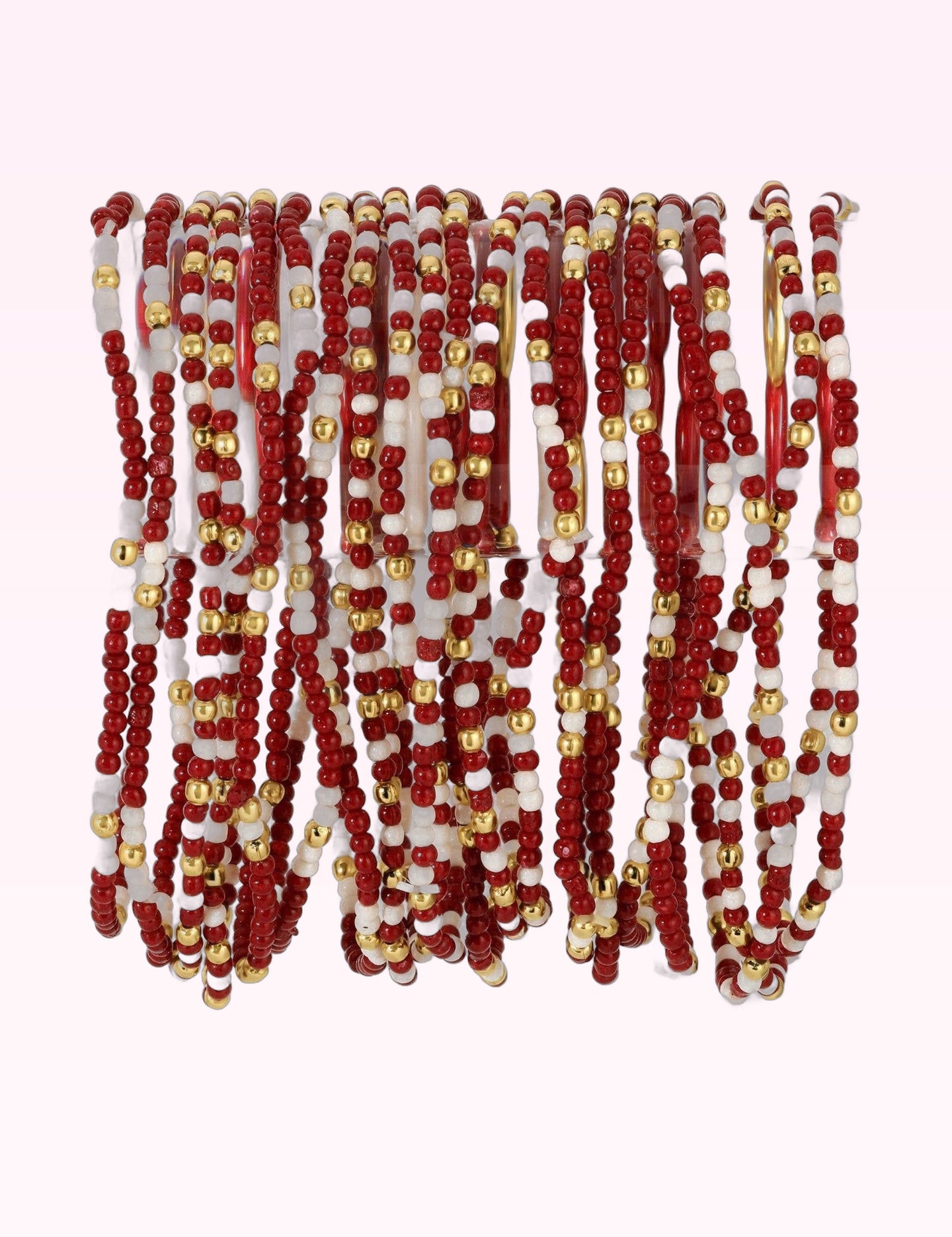 Ninety Nine Boutique super-pale pink accessory product photo: Stretch Seed Assorted Bead GAME DAY Bracelets (October 1, 2026)