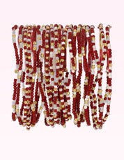 Ninety Nine Boutique super-pale pink accessory product photo: Stretch Seed Assorted Bead GAME DAY Bracelets (October 1, 2026)