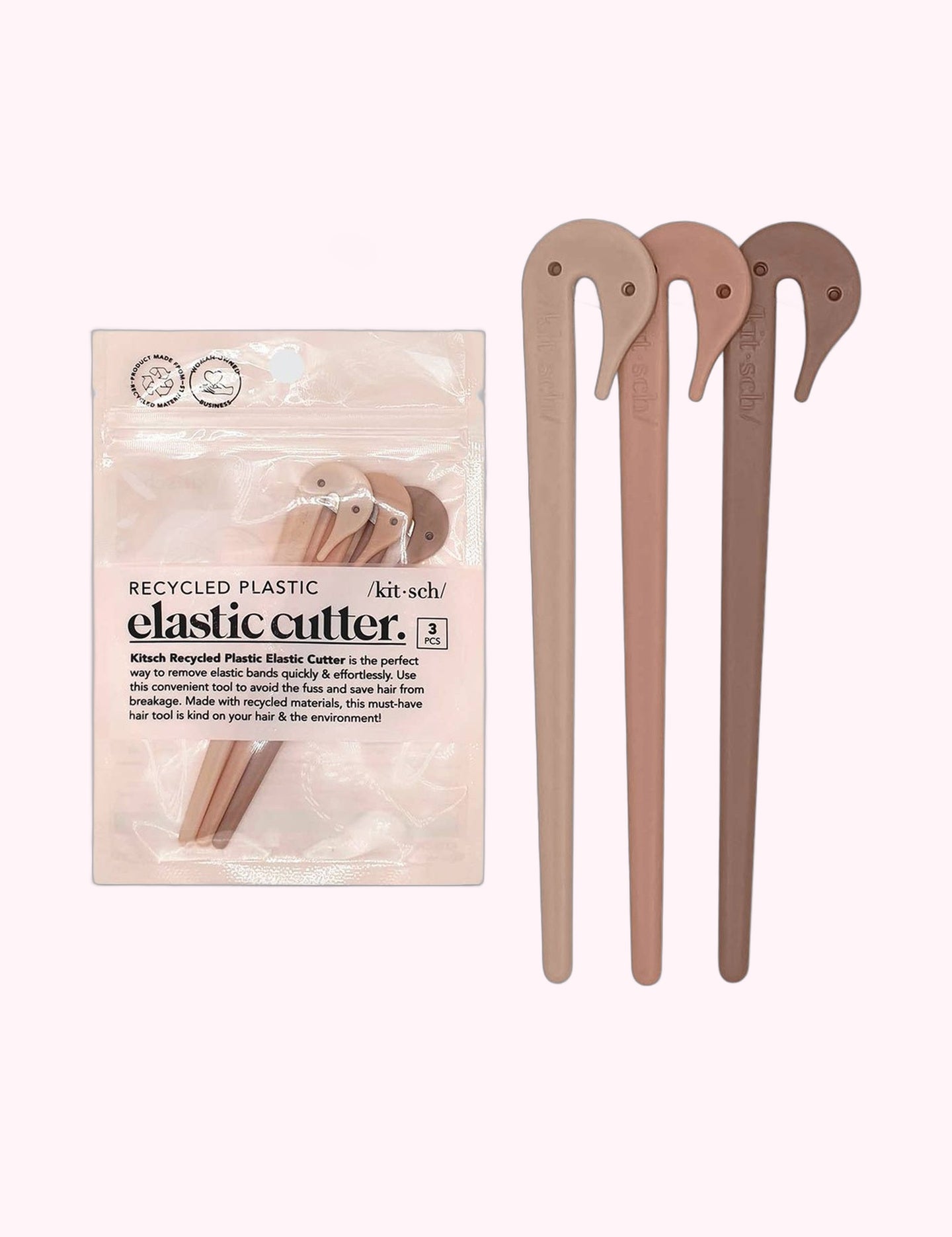 Ninety Nine Boutique super-pale pink accessory product photo: Eco-Friendly Elastic Cutters 3pc Set - Multi-coloured (October 2, 2026)