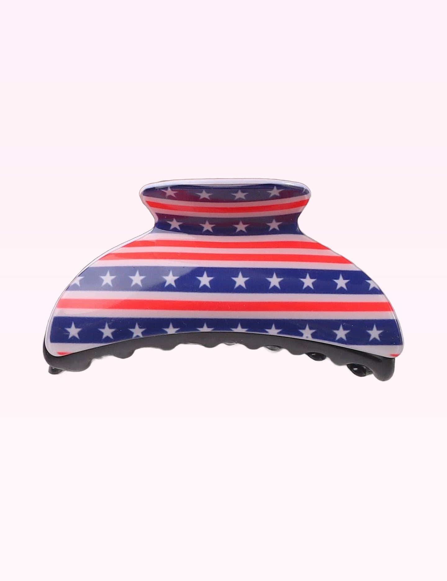 Ninety Nine Boutique super-pale pink accessory product photo: Navy American Flag Claw Clip (October 1, 2026)