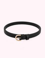 Ninety Nine Boutique super-pale pink accessory product photo: Black Simple Style Belt (October 1, 2026)