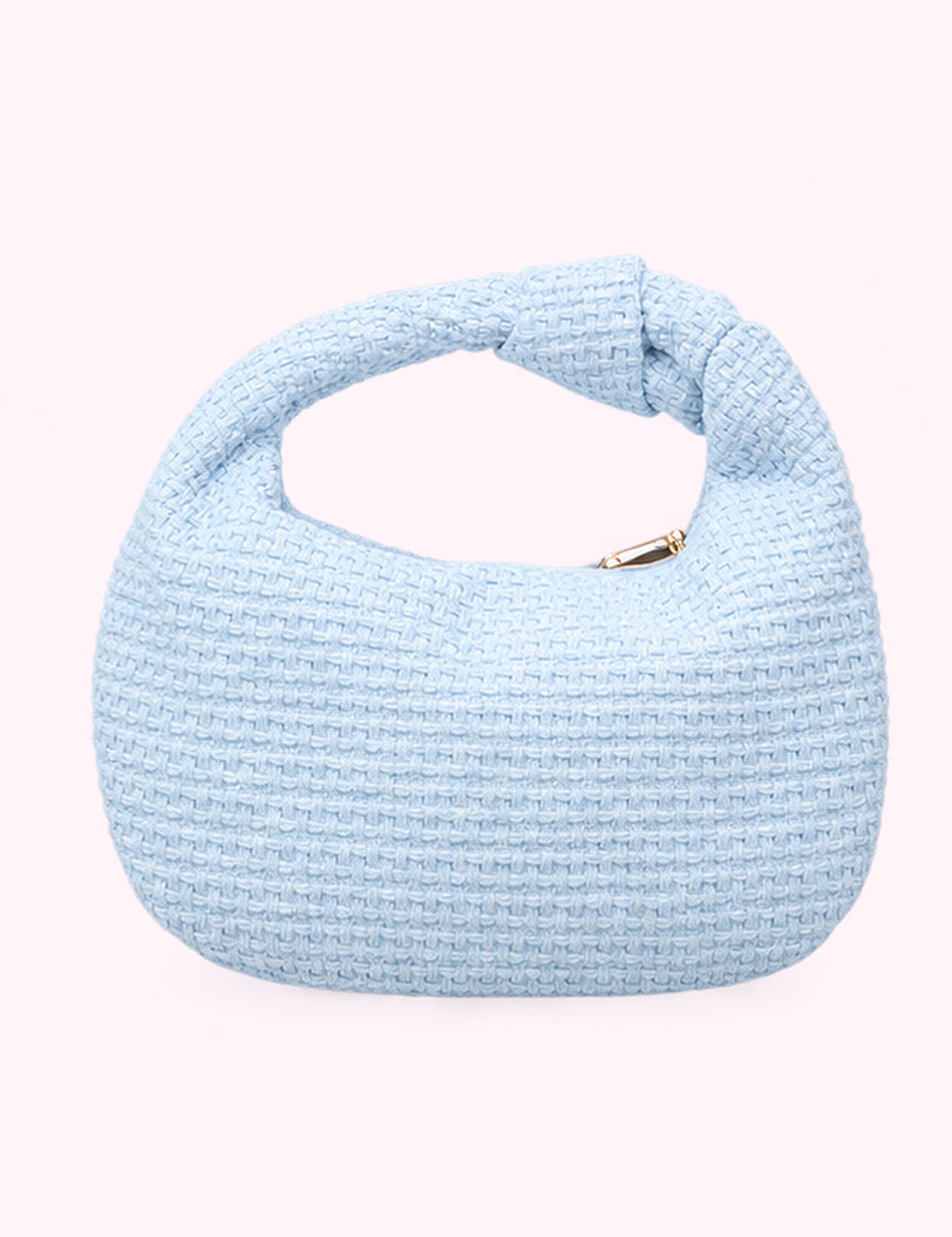 Ninety Nine Boutique super-pale pink accessory product photo: Blue Tracy Clutch Tweed (October 1, 2026)