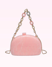 Ninety Nine Boutique super-pale pink accessory product photo: Pink Morgan Evening Bag (October 1, 2026)