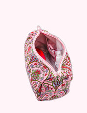 Ninety Nine Boutique super-pale pink accessory product photo: Pink & Multicolor Floral Makeup Bag (October 2, 2026)