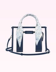 Ninety Nine Boutique super-pale pink accessory product photo: Navy Stadium Tote With Strap (October 1, 2026)