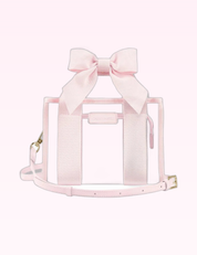 Ninety Nine Boutique super-pale pink accessory product photo: Pink Stadium Tote With Strap (October 1, 2026)