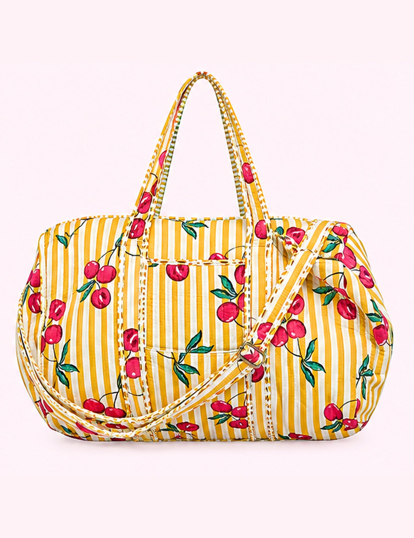 Ninety Nine Boutique super-pale pink accessory product photo: Yellow Front Pocket Quilted Adjustable Bag (October 1, 2026)