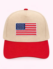 Ninety Nine Boutique super-pale pink accessory product photo: Red American Flag Hat (October 1, 2026)