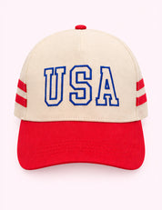 Ninety Nine Boutique super-pale pink accessory product photo: Red USA Hat (October 1, 2026)