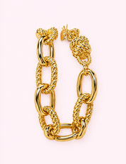 Ninety Nine Boutique super-pale pink accessory product photo: Gold Chain Bracelet (October 1, 2026)