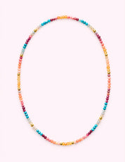 Ninety Nine Boutique super-pale pink accessory product photo: Multi Color Beaded Necklace (October 1, 2026)