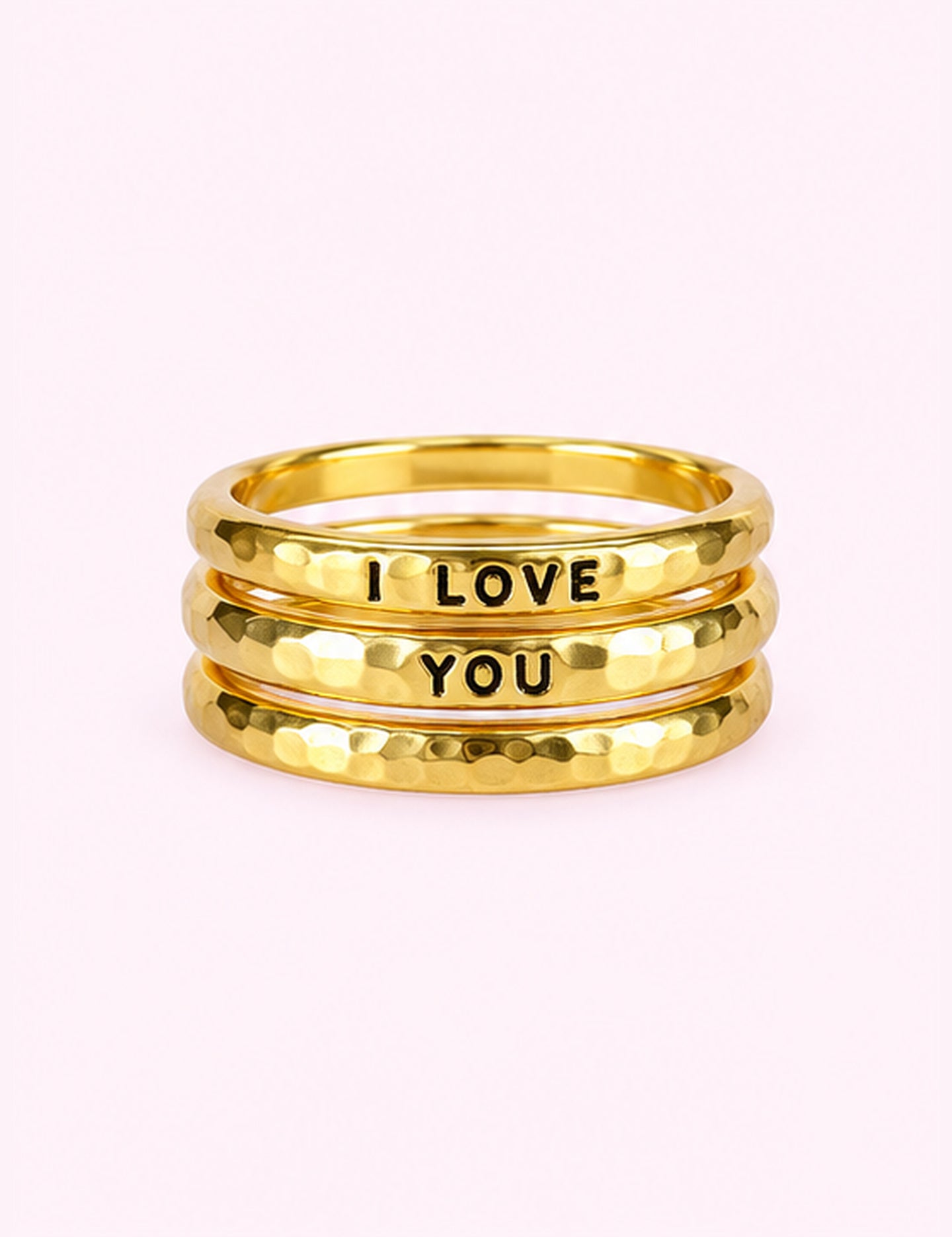 Ninety Nine Boutique super-pale pink accessory product photo: I Love You Engraved Ring (October 1, 2026)